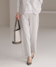 【オンワード】 J.PRESS LADIES>パンツ 【セットアップ対応・洗える・UV加工・吸水速乾】OXIJEWELストレッチ ストレート パンツ ライトグレー 9 レディース