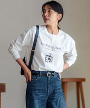 【オンワード】 23区 L（大きいサイズ）>トップス 【洗える】Le collage ロゴロンTEE ホワイト 44 レディース