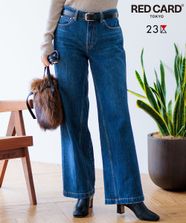 【オンワード】 23区>パンツ 【RED CARD TOKYO×23区】デニム ワイドパンツ ミッドブルー 38 レディース