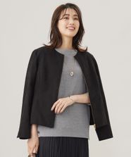 【オンワード】 J.PRESS LADIES>ジャケット/アウター 【洗える】シルセームスエード ブルゾン ブラック 9 レディース