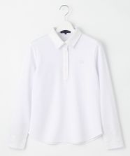 【オンワード】 23区GOLF>トップス 【WOMEN】【吸水速乾・UVケア】エンブロイダリー長袖シャツ 1枚で決まる 動きやすさ◎ ホワイト 2 レディース