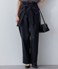 【オンワード】 23区>パンツ 【GOLD LABEL】チノ ラップワイドパンツ ブラック 36 レディース