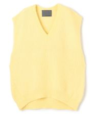 【オンワード】 uncrave>トップス アルパカファーニット Vネックベスト レモンイエロー F レディース