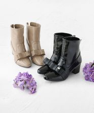 【オンワード】 TOCCA>シューズ 【晴雨兼用】STEP OF RIBBON 2WAY RAINBOOTS レインブーツ ブラック L レディース