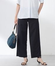 【オンワード】 J.PRESS LADIES>パンツ 【洗える】Crispyツイル ストレート パンツ ブラック 9 レディース
