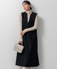 【オンワード】 23区 S（小さいサイズ）>ワンピース ウールミルドジャージー ジャンパースカート ブラック 32 レディース