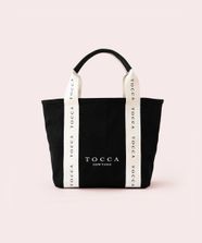 【オンワード】 TOCCA>バッグ 【WEB＆一部店舗限定】DANCING TOCCA CANVASTOTE S キャンバストートバッグ S ブラック×アイボリー F レディース