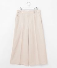 【オンワード】 自由区 S（小さいサイズ）>パンツ ブライトリングツイードクロップド パンツ ライトグレー 32 レディース