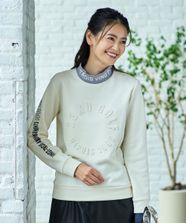 【オンワード】 23区GOLF>トップス リピーター多数！【WOMEN】ストレッチ 裏フリース ストレッチ性抜群 優しい肌ざわり アイボリー 3 レディース