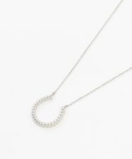 【オンワード】 J.PRESS LADIES>アクセサリー リバーシブルツイストネックレス シルバー F レディース