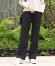 【オンワード】 自由区>パンツ 【洗える】2WAYダブルクロスストレート パンツ ブラック 36 レディース