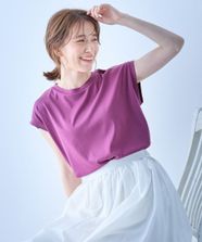 【オンワード】 any FAM>トップス 【汗ジミ防止加工】シルケットスムースノースリーブプルオーバー パープル 3 レディース