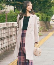 【オンワード】 any SiS>ジャケット/アウター ウールライクノーブルチェスター コート ライトベージュ 1 レディース