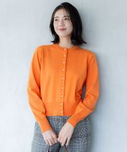 【オンワード】 組曲>トップス 【洗える・6色展開】Elenaベーシックニット カーディガン オレンジ 2 レディース