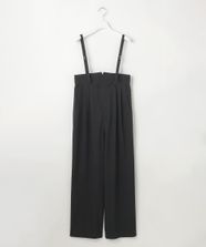 【オンワード】 23区 L（大きいサイズ）>パンツ 【GOLD LABEL】クリスピーリネンストレッチ サスペンダーパンツ ブラック 44 レディース