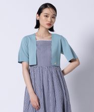 【オンワード】 TOCCA>トップス 【洗える】CREAPE BOLERO ボレロ ライトグリーン S レディース