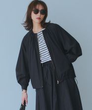 【オンワード】 23区 S（小さいサイズ）>ジャケット/アウター 【洗える/撥水加工】ナイロン2WAYストレッチ ブルゾン ブラック 30 レディース