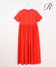【オンワード】 23区 L（大きいサイズ）>ワンピース 【R(アール)】NALYA リネンヴィスストレッチ ウエスト切替ワンピース ブラッドオレンジ 46 レディース