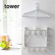 tower 使いかたいろいろ 便利なマグネット洗濯ハンガー収納フックプレートS【送料: 450円+税】