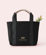 【オンワード】 TOCCA>バッグ LUMINA STRADA CANVAS TOTE キャンバストートバッグ ブラック×ブラックラメ F レディース