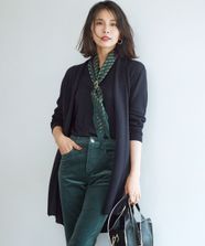 【オンワード】 23区 L（大きいサイズ）>トップス 【洗える】サステナブルウール ショールカラー カーディガン ネイビー 46 レディース