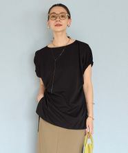 【オンワード】 UNFILO L（大きいサイズ）>トップス ドッキングオーバーT ブラック XL レディース