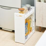 すき間収納&ちょい置きに便利 スリムな2段ラックワゴンの会【送料: 450円+税】