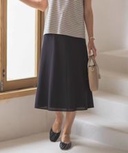 【オンワード】 J.PRESS LADIES S（小さいサイズ）>スカート 【洗える】シアートリコット フレアー スカート ブラック P3 レディース