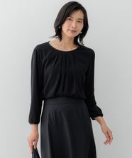 【オンワード】 23区>トップス 【洗える】ドビードットシフォン ブラウス ブラック 38 レディース