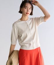 【オンワード】 UNFILO>トップス 【UVカット/遮熱】スゴ機能美 ハーフスリーブ カーディガン グレージュ M レディース