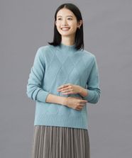 【オンワード】 J.PRESS LADIES>トップス 【WEB限定カラーあり・洗える】CAT ハイネックプルオーバー ニット ミントブルー L レディース