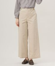 【オンワード】 J.PRESS LADIES S（小さいサイズ）>パンツ 【洗える】ハイブリッドAIRDUROY ワイド パンツ ベージュ P7 レディース