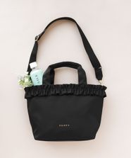 【オンワード】 TOCCA>バッグ 【撥水】FRILL GARLAND NYLONTOTE トートバッグ ブラック F レディース