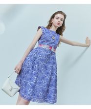 【オンワード】 TOCCA>ワンピース 【洗える】QUEEN OF CHRISTMAS ドレス ブルーベリー 4 レディース