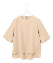 【オンワード】 ICB L（大きいサイズ）>トップス 【接触冷感・UVカット・洗える】 T/Rドライリネン Tブラウス ベージュ 44 レディース