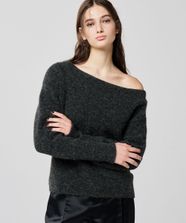【オンワード】 uncrave>トップス 【手洗い可】アルパカニット オフショルダー トップス（uncrave WHITE） チャコール 1 レディース