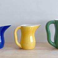 洗練されたフォルムがかわいい持ち手付きジャグ〈イエロー〉/ケーラー【送料無料】