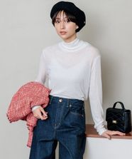 【オンワード】 23区 S（小さいサイズ）>トップス 【杏さん着用/洗える】ハイゲージジャージー シアー カットソー ホワイト 32 レディース