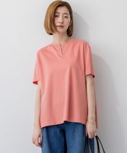 【オンワード】 23区>トップス 【汗じみ防止/洗える】スムースデザイン バックフレア カットソー ダークアプリコット 38 レディース