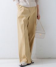 【オンワード】 23区 L（大きいサイズ）>パンツ 【GOLD LABEL】チノ カーブワイドパンツ ベージュ 44 レディース