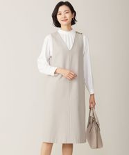 【オンワード】 J.PRESS LADIES>ワンピース 【洗える】2way thermoサキソニー ジャンパースカート ベージュ 11 レディース