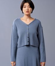 【オンワード】 uncrave>トップス 【手洗い可】ウール ナイロン 2WAY ニット（uncrave STANDARD） ブルーグレー 2 レディース