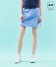 【オンワード】 23区GOLF>スカート 【WOMEN】【ストレッチ】バックドビー×メッシュロゴスカート サックスブルー 0 レディース