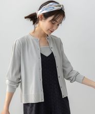 【オンワード】 組曲 L（大きいサイズ）>トップス 【接触冷感・UVケア】ラメニット アンサンブル シルバー 6 レディース