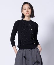 【オンワード】 TOCCA>トップス 【洗える】SPRINGTIME KNIT ニットカーディガン ブラック M レディース