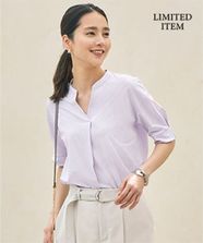 【オンワード】 自由区 L（大きいサイズ）>トップス 【WEB限定・洗える】サッカージャージー カットソー ラベンダー 44 レディース