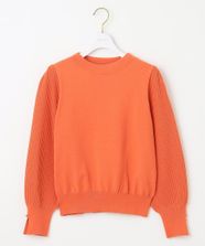 【オンワード】 any SiS S（小さいサイズ）>トップス 【CICA加工・選べる9色展開】スリットポイントボトルネック ニット オレンジ 0 レディース