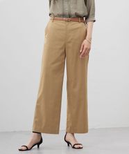 【オンワード】 J.PRESS LADIES>パンツ 【洗える・接触冷感・吸水速乾】ドライリネンストレッチ ワイド パンツ キャメル 7 レディース