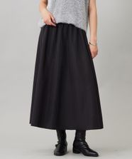 【オンワード】 ICB L（大きいサイズ）>スカート 【先行予約・洗える】シルクエステルタフタ フレアスカート ブラック 42 レディース