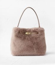 【オンワード】 TOCCA>バッグ LIASON FUR BAG ファーバッグ グレージュ F レディース